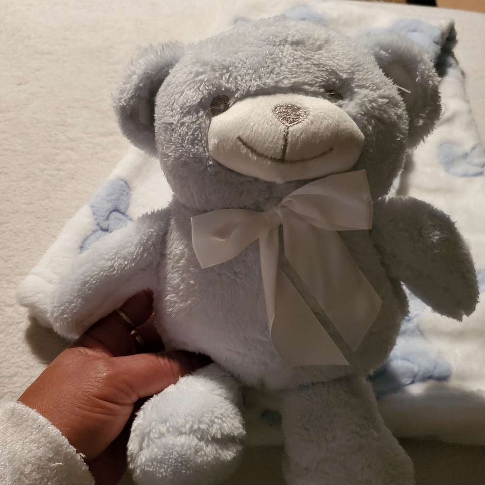 New Baby Blanket and Stuffed Toy